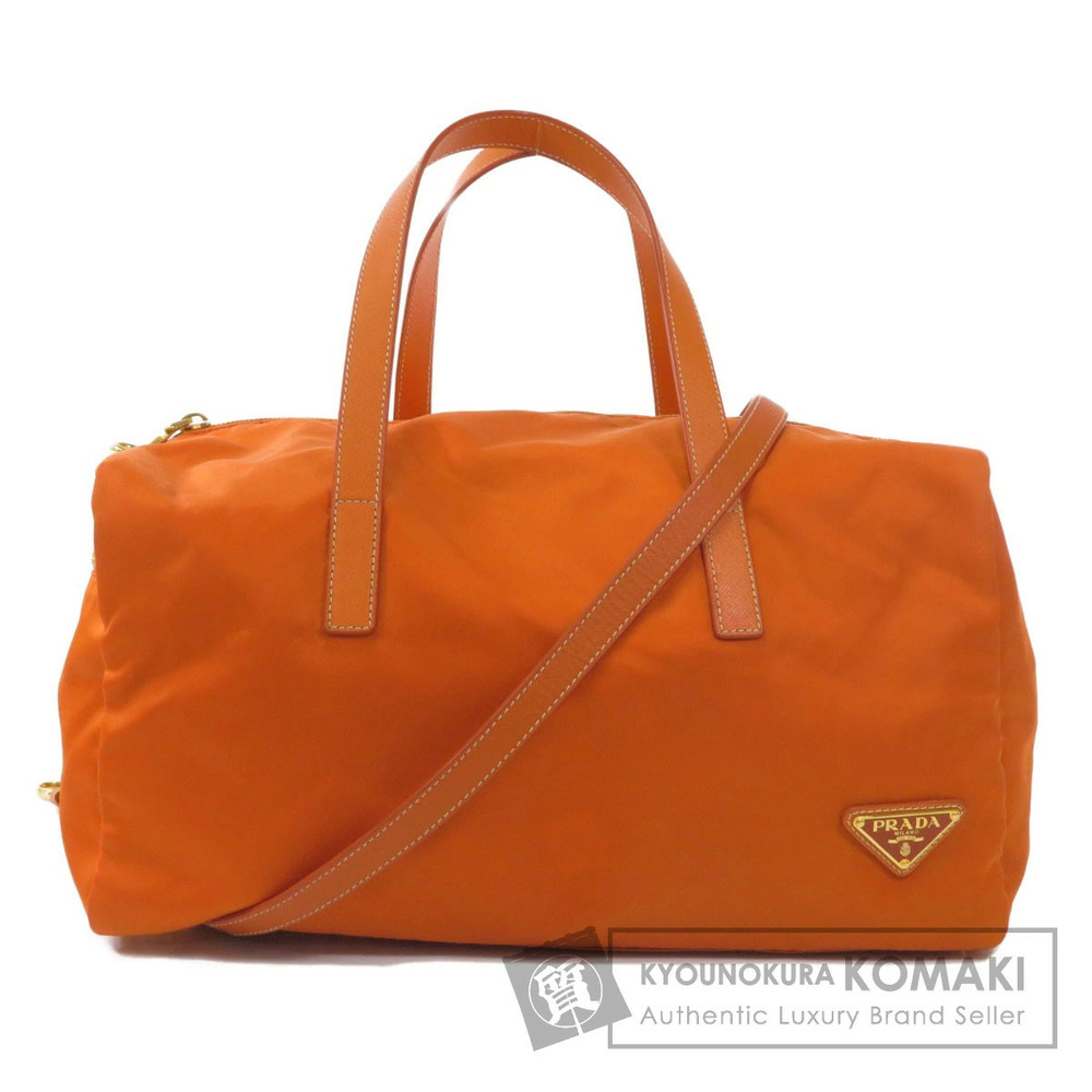 Prada Black Tessuto Travel Boston Duffle Bag Saffiano leather